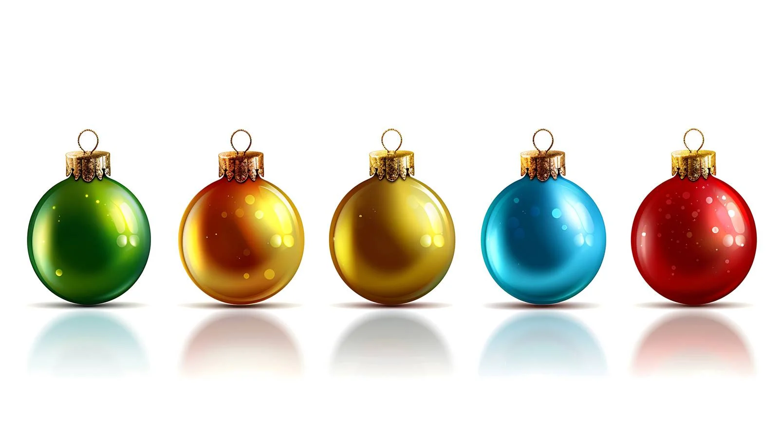 Vibrant Christmas Baubles Aligned Perfectly — free download from Dotvec