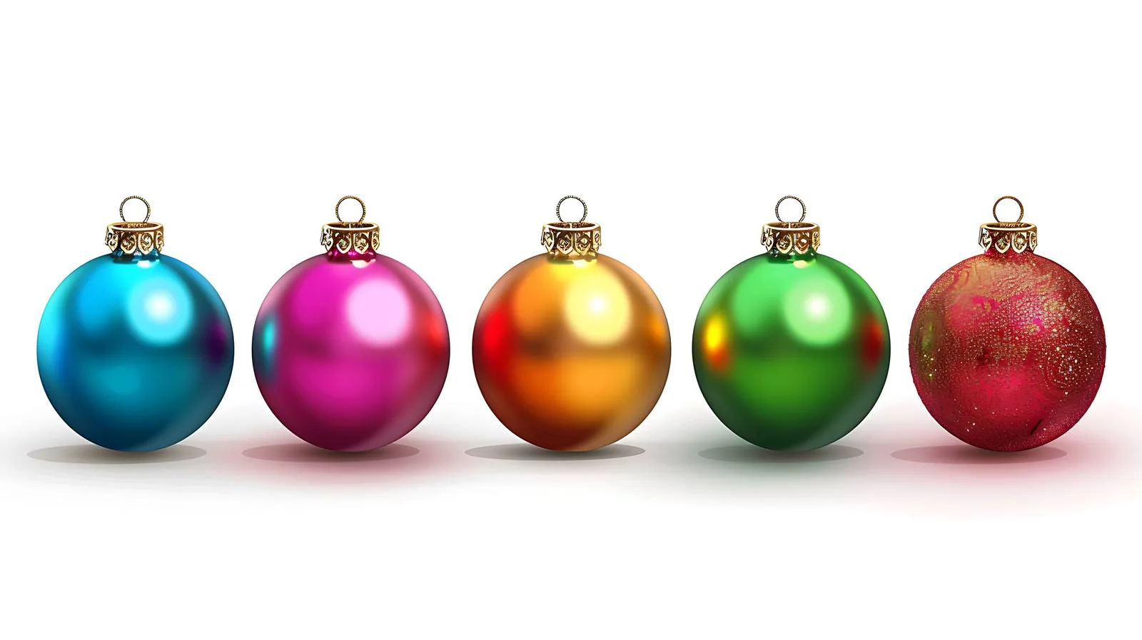 Vibrant Christmas Baubles Aligned in Array — free download from Dotvec