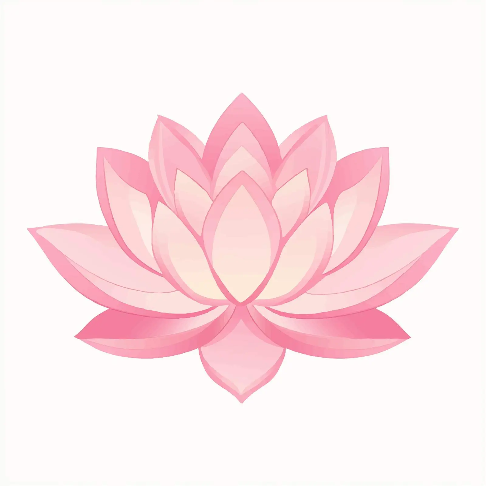 Isolated Pink Lotus Flower Vector Illustration — free download from Dotvec
