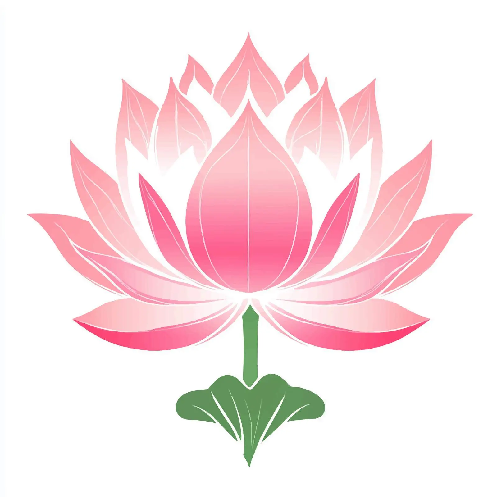 Isolated Pink Lotus Flower Vector Design — free download from Dotvec