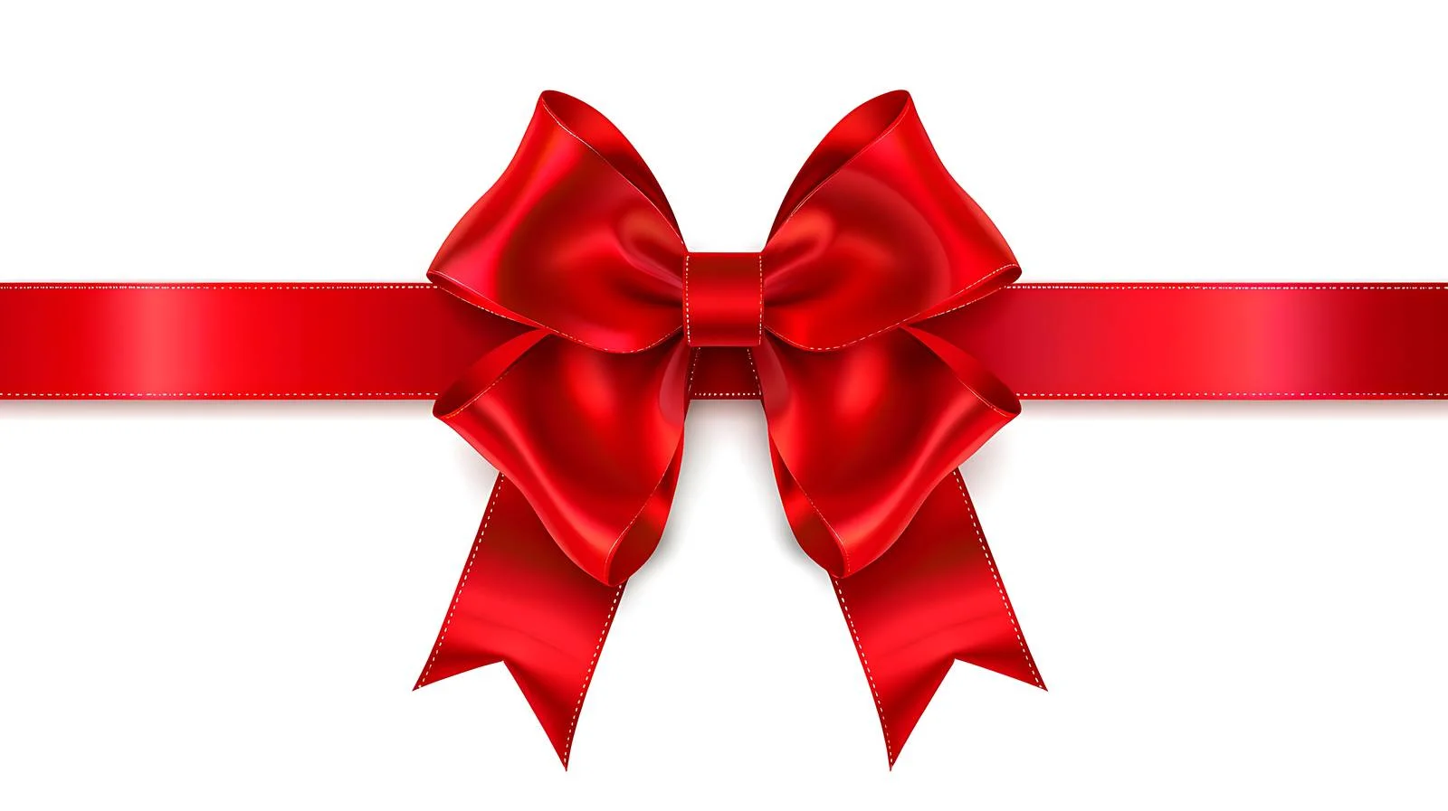 Elegant Red Bow and Ribbon Background — free download from Dotvec