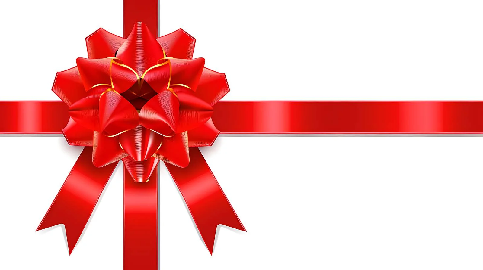 Elegant Red Bow and Ribbon for Gifts — free download from Dotvec