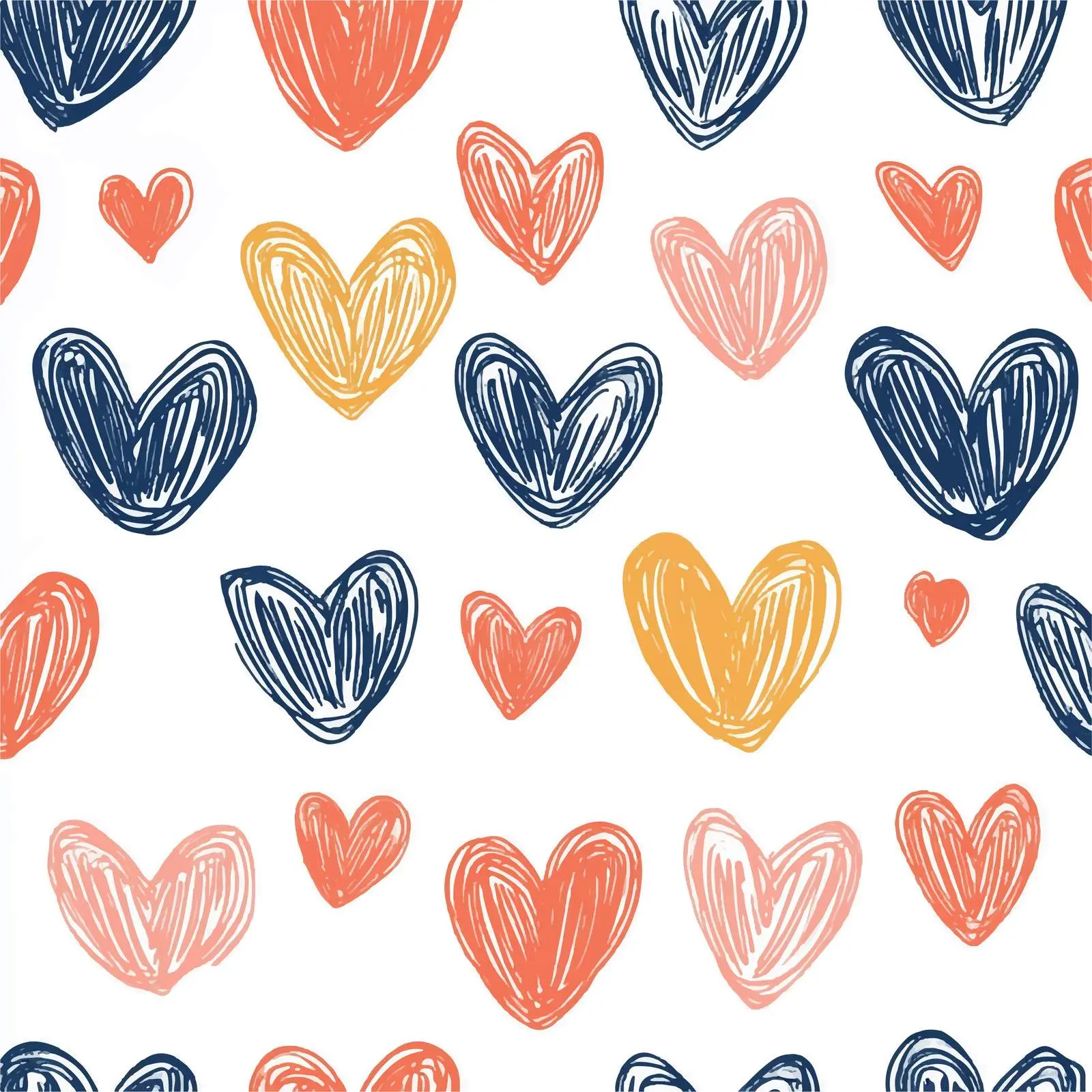 Modern Seamless Heart Pattern Vector Design — free download from Dotvec