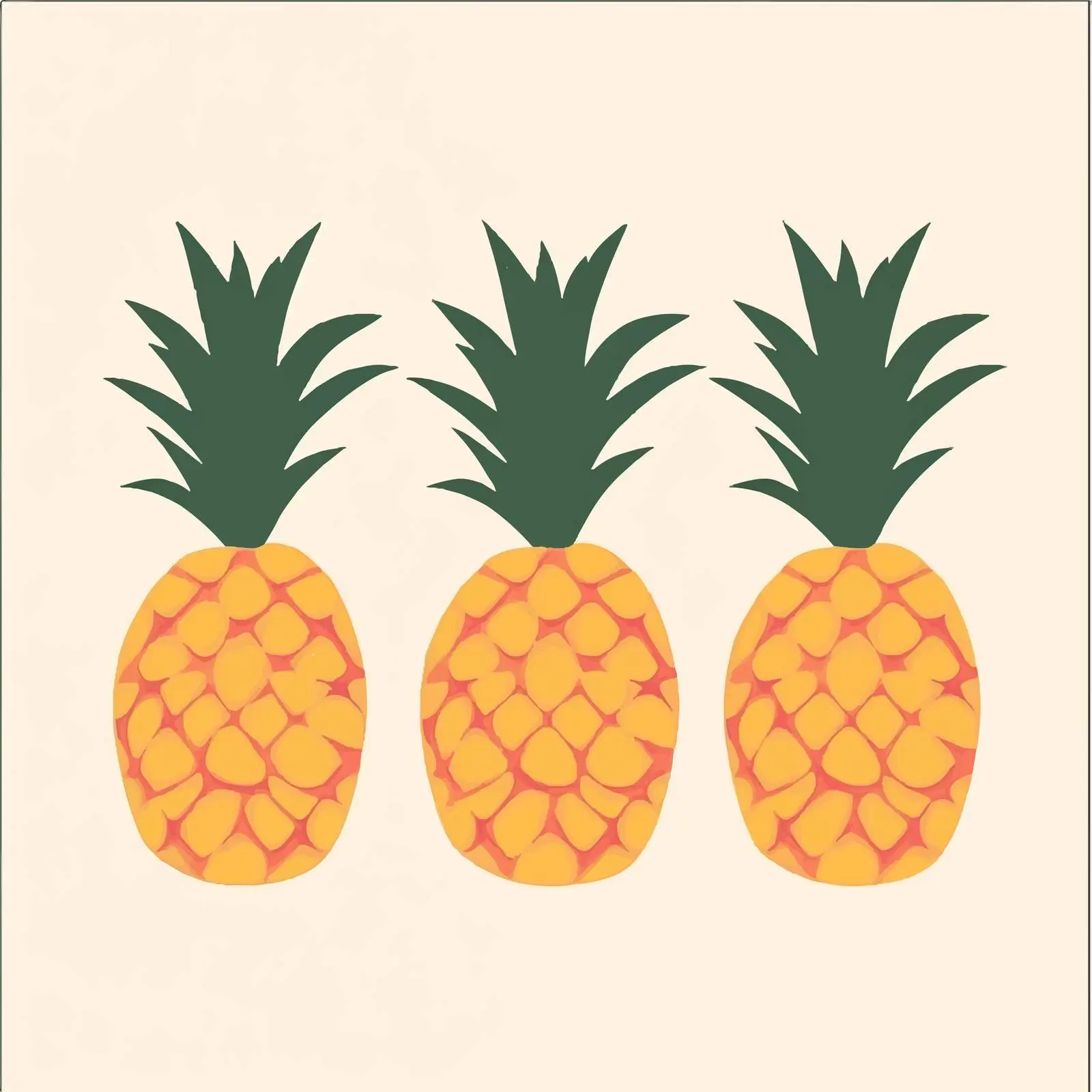 Flat Vector Illustration of Pineapple Fruit — free download from Dotvec