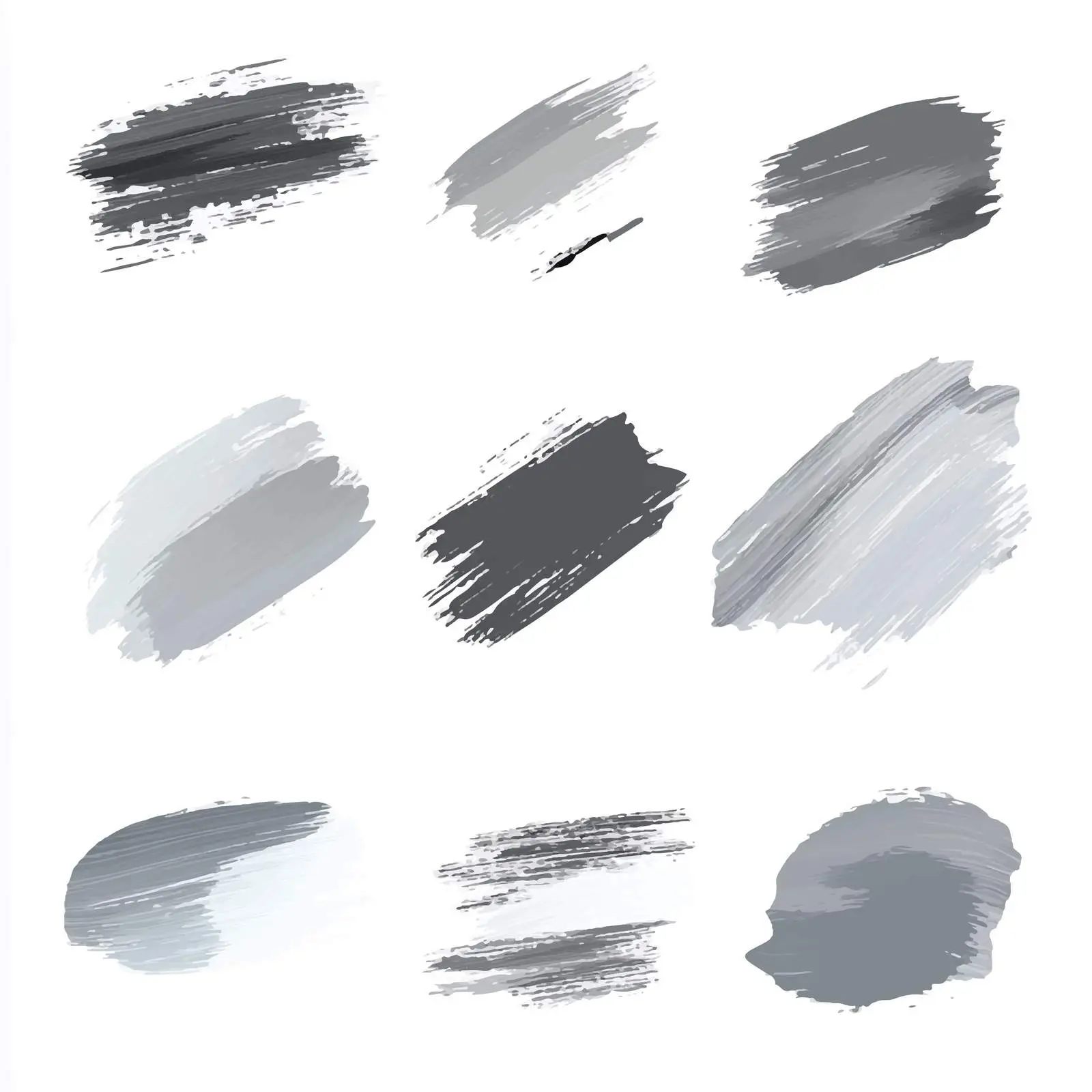 Gray Oil Paint Spot Vector Design – free splatter image from Dotvec