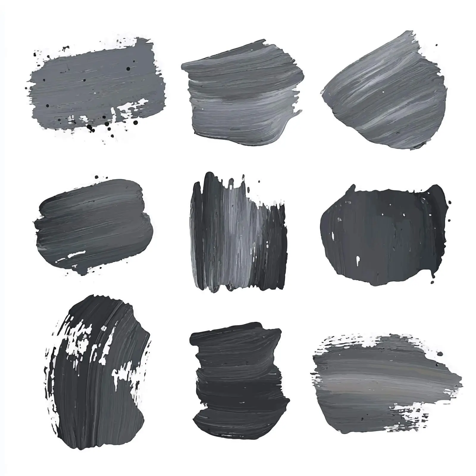 Gray Oil Paint Spot Vector on White Background — free download from Dotvec
