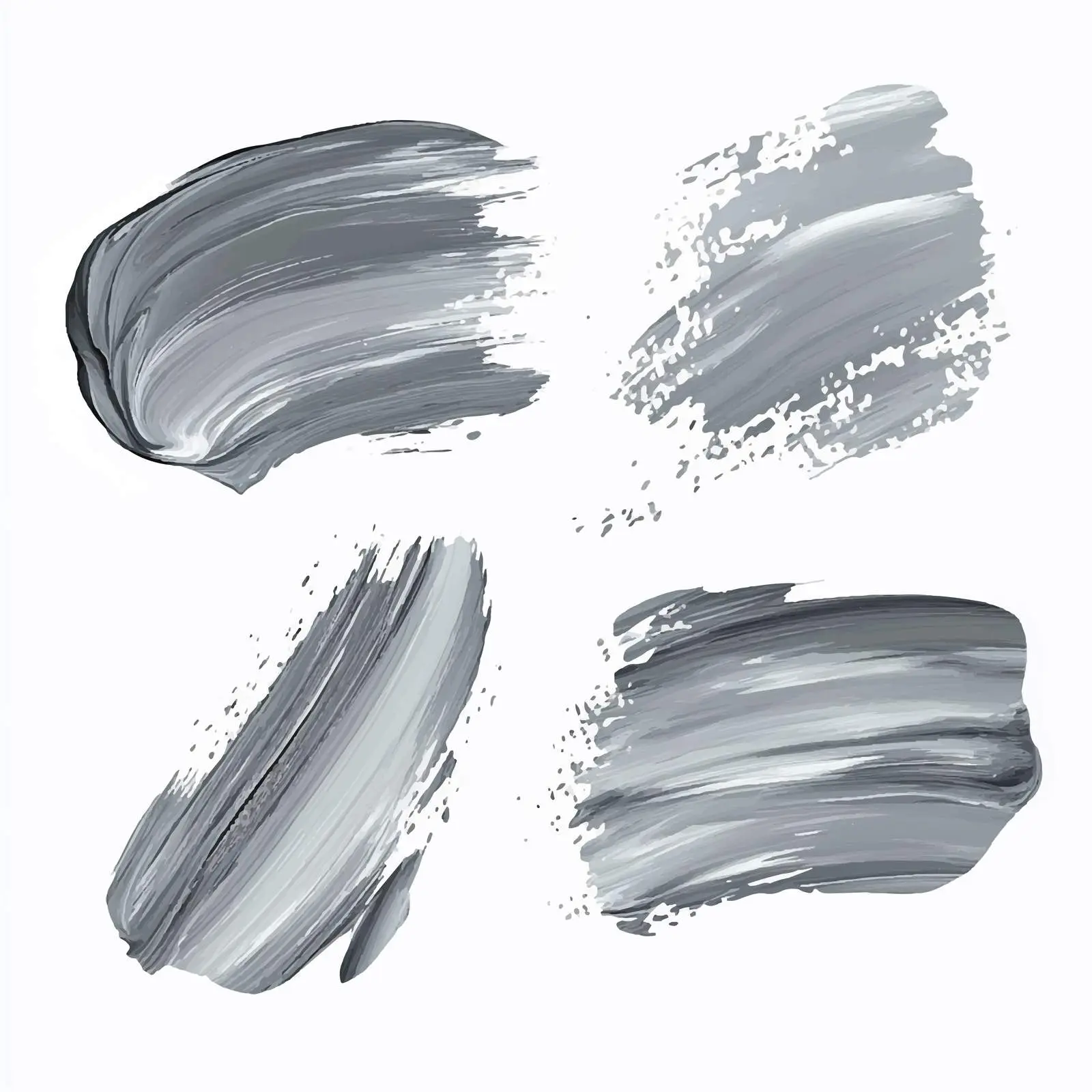 Gray Oil Paint Spot on White Background — free download from Dotvec
