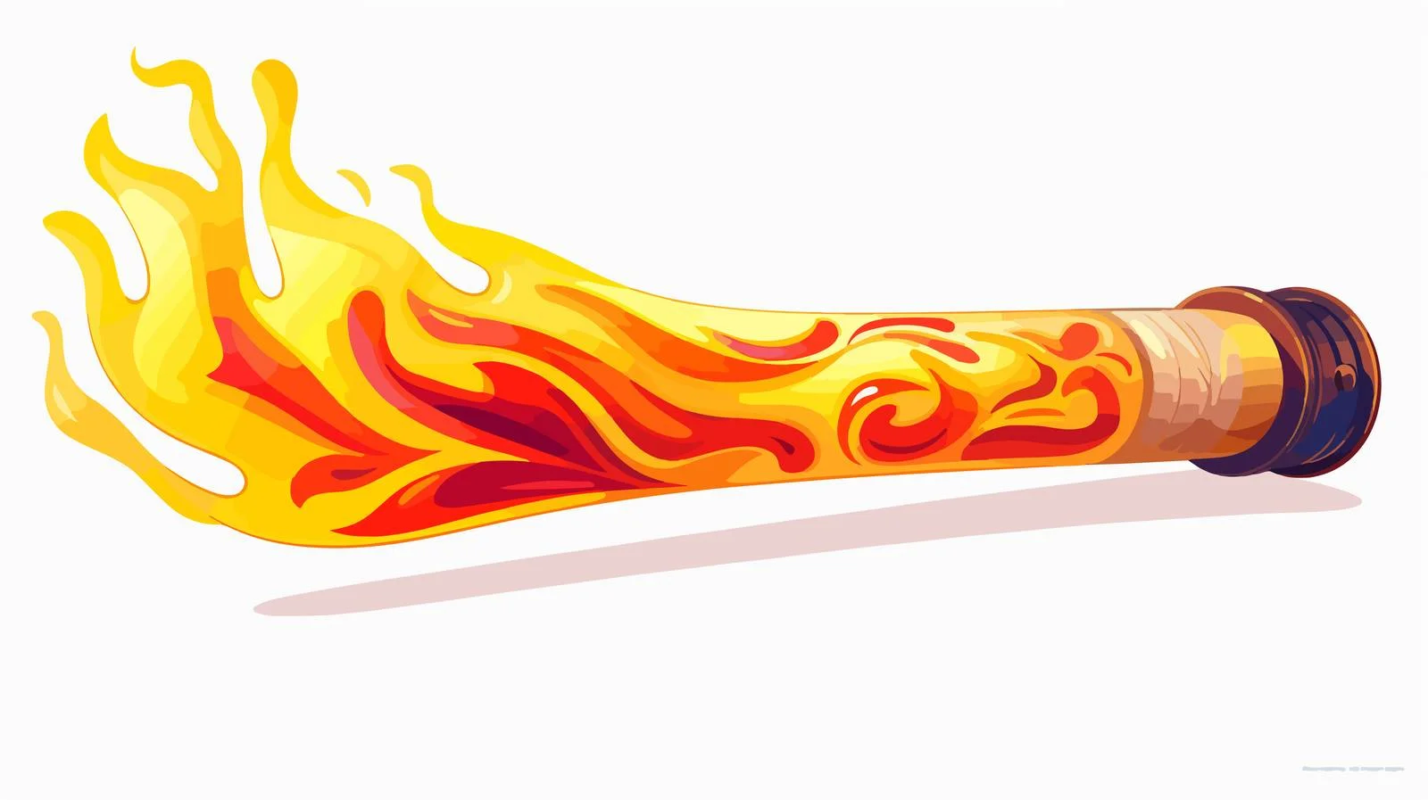 Cartoon Sports Torch Illustration — free download from Dotvec