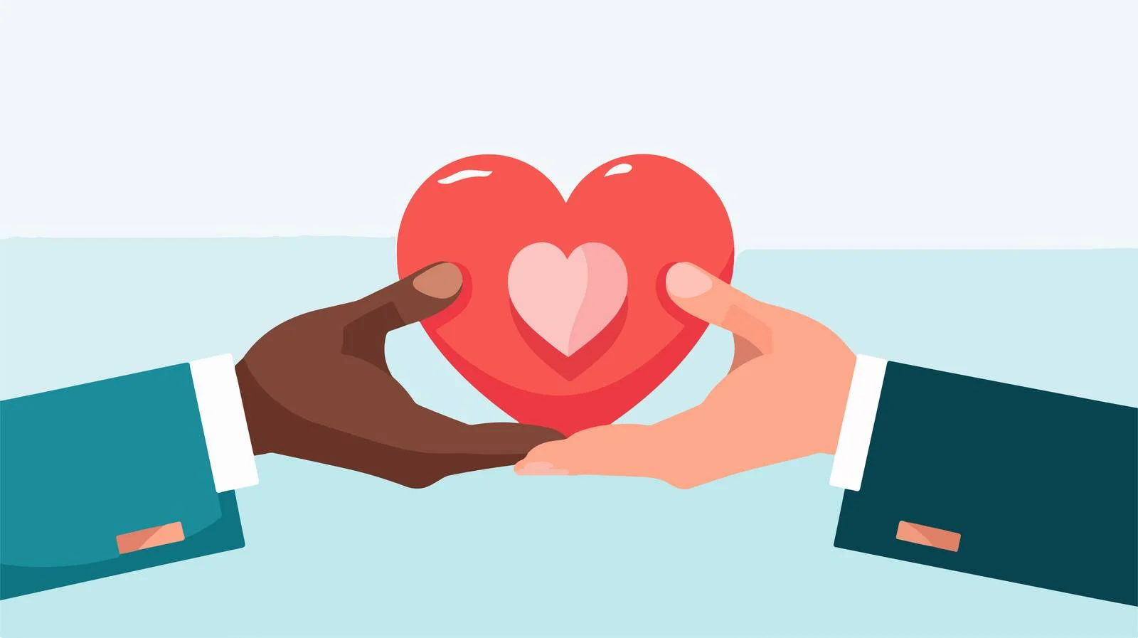 Heartwarming Gesture Illustration — free download from Dotvec