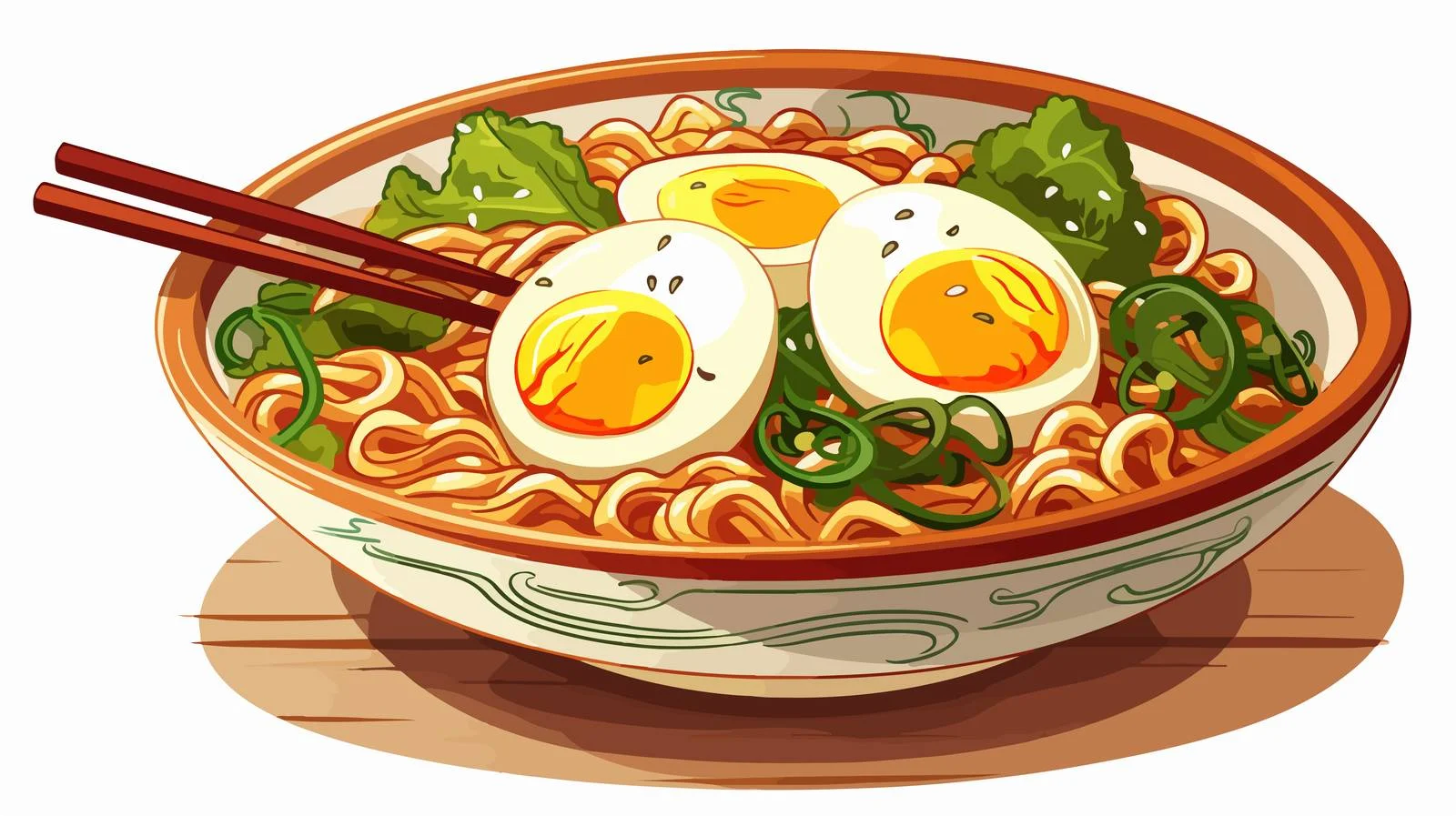 Handmade Ramen Cartoon Vector Illustration — free download from Dotvec
