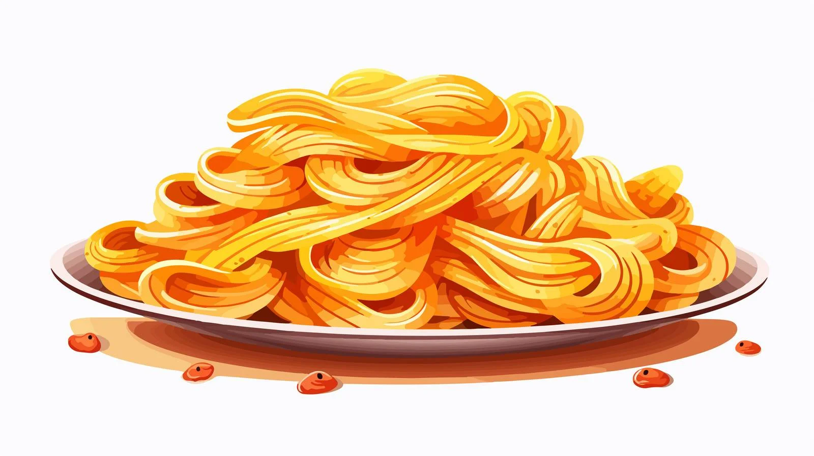 Handmade Spaghetti Cartoon Vector Illustration — free download from Dotvec