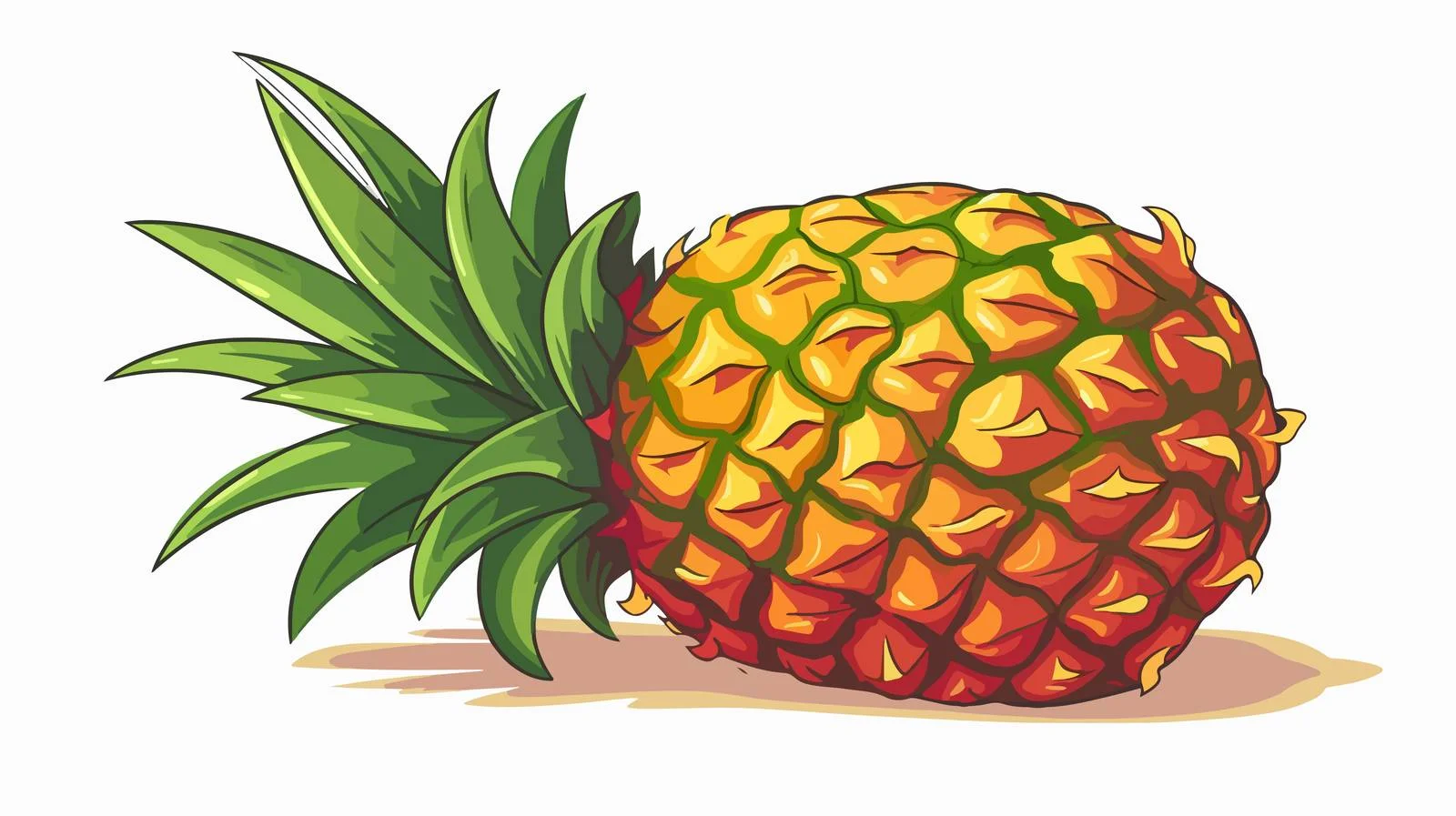 Summer Pineapple Vector Stock Image — free download from Dotvec