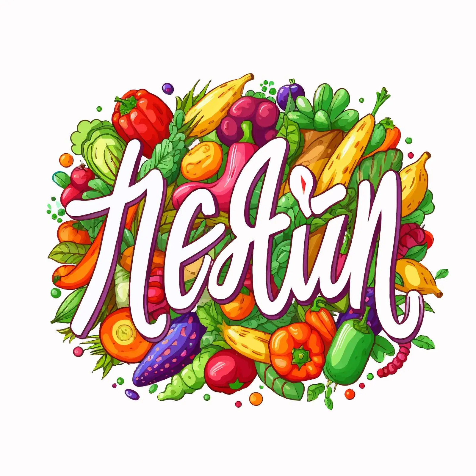 Vegan Lettering on White Background — free download from Dotvec