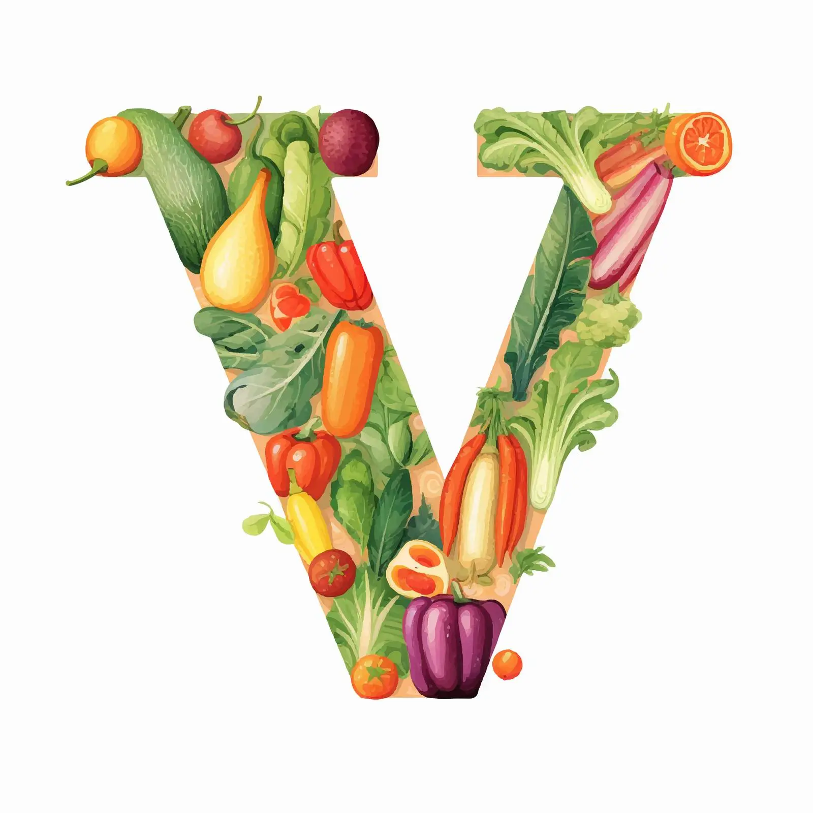Vibrant Vegan Vegetable Vector Art — free download from Dotvec