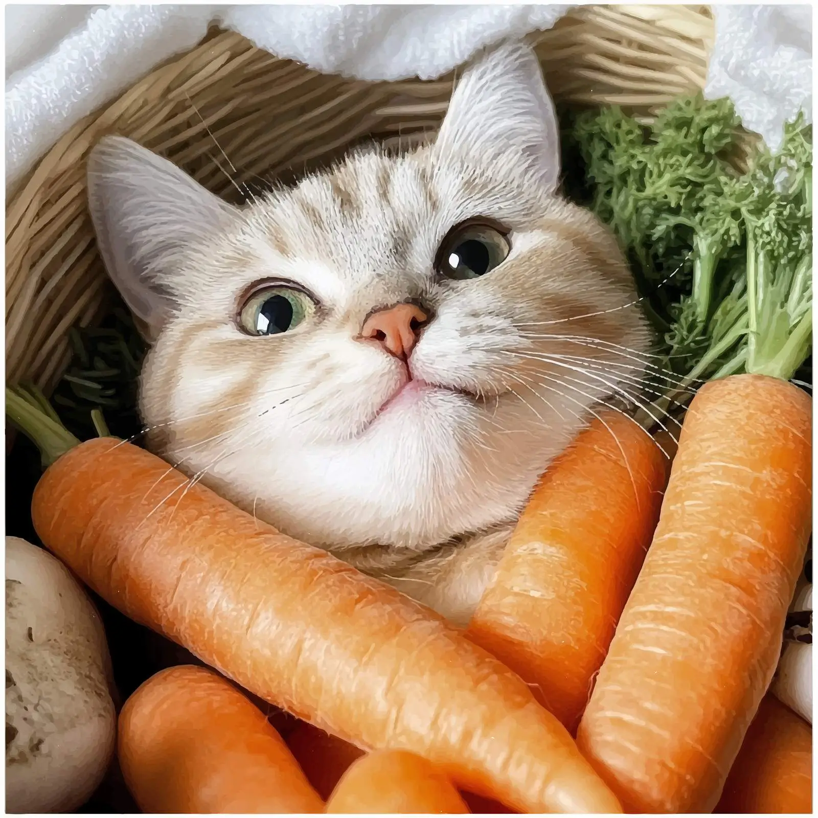 Cartoon Vegetable Icons Vector Set — free download from Dotvec