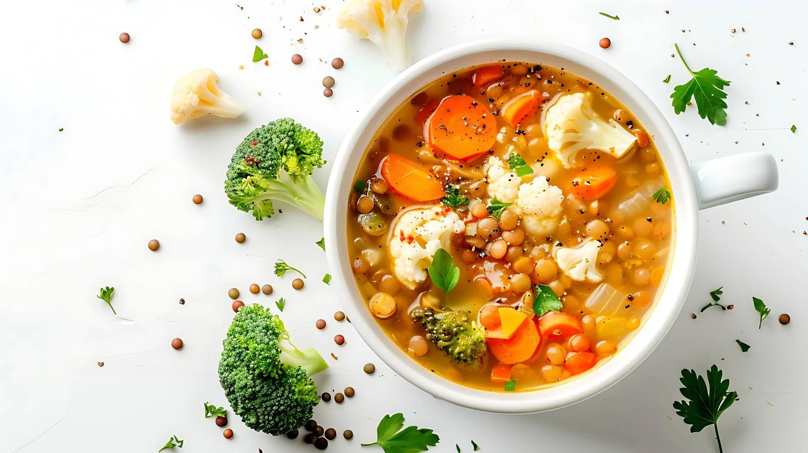 Vegetarian Lentils Soup — free download from Dotvec