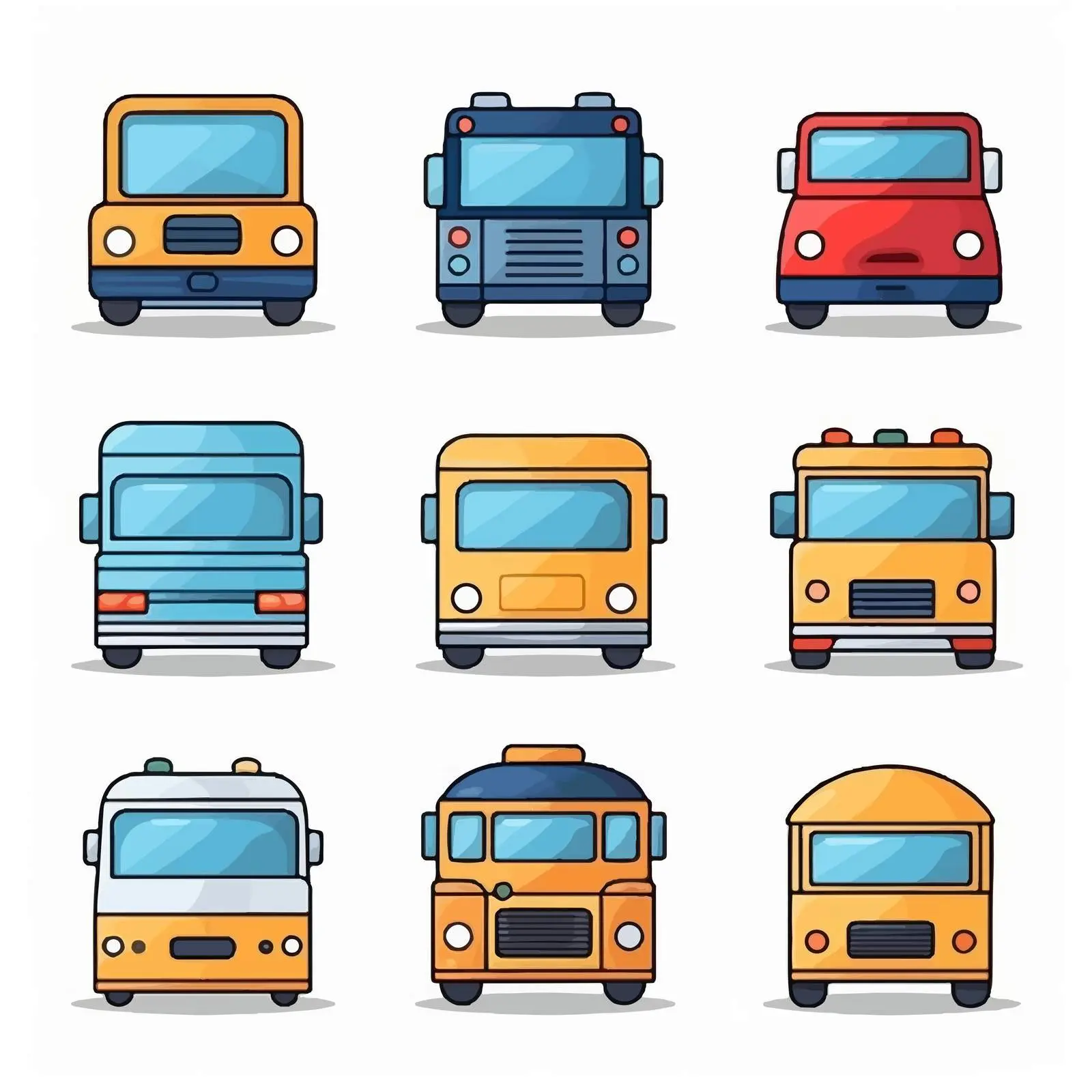 Cartoon Vehicle Icon Vector Illustration – free public transport image from Dotvec