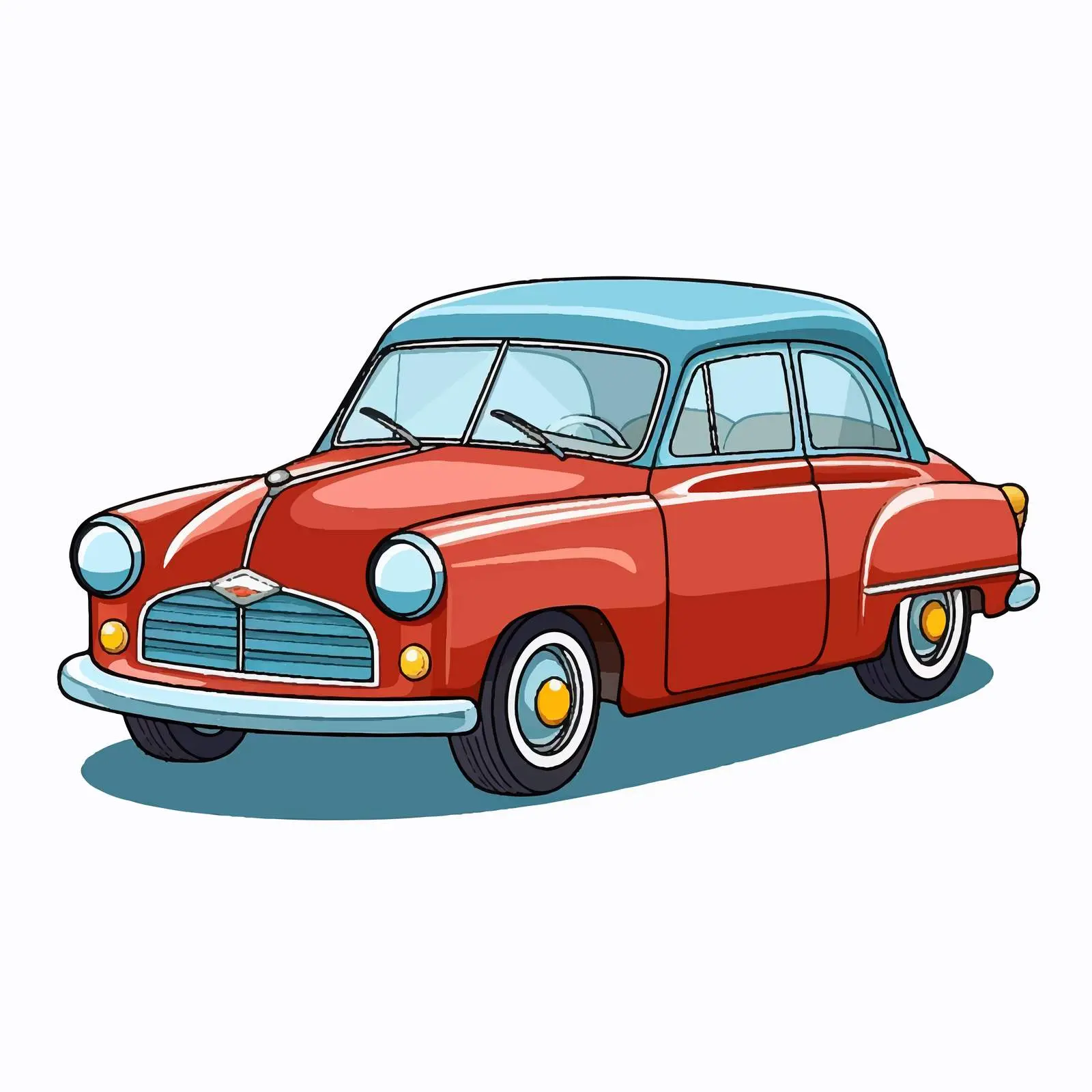 Cartoon Vehicle Icon Vector Illustration – free vehicle illustration image from Dotvec