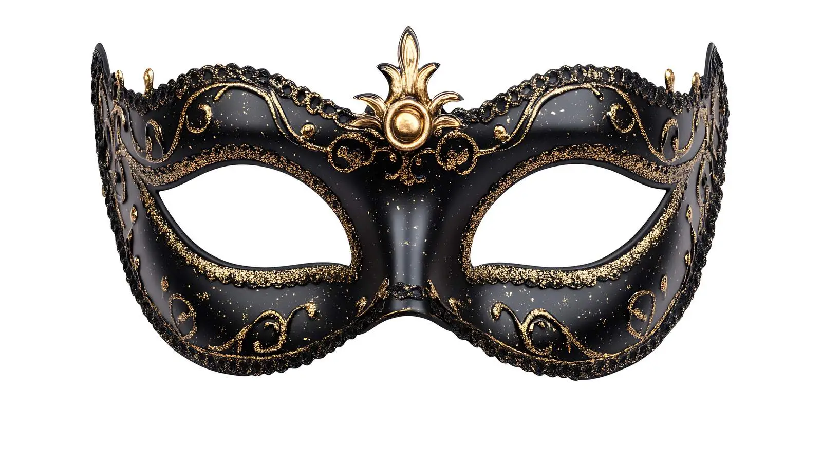Venetian Carnival Mask Isolated Black — free download from Dotvec