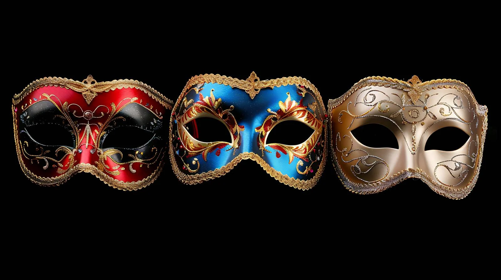 Elegant Venetian Masquerade Masks Image — free download from Dotvec