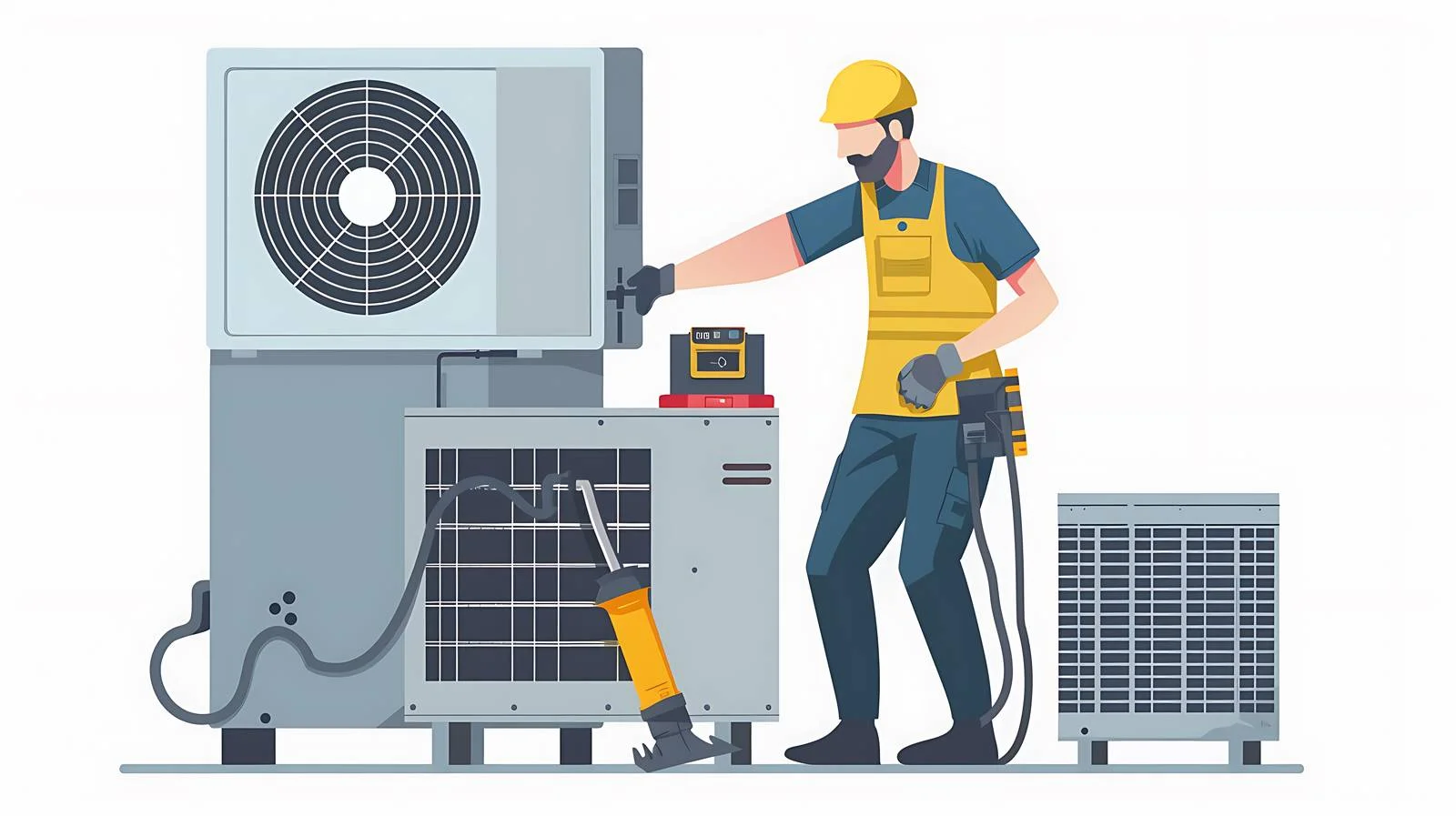 Ventilation Cleaning Specialist Repairing Vent — free download from Dotvec