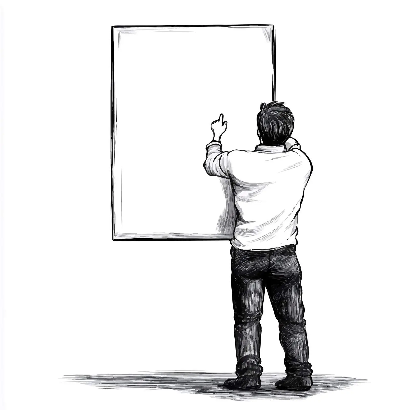 Cartoon Vector Illustration of Vertical Board — free download from Dotvec