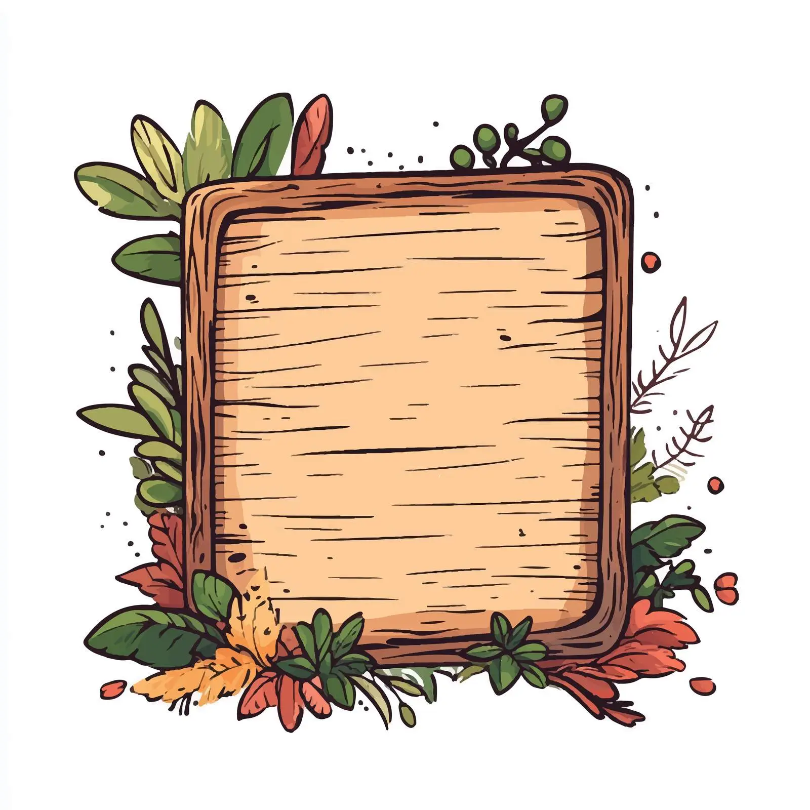 Hand-Drawn Cartoon Vertical Board Vector Illustration — free download from Dotvec