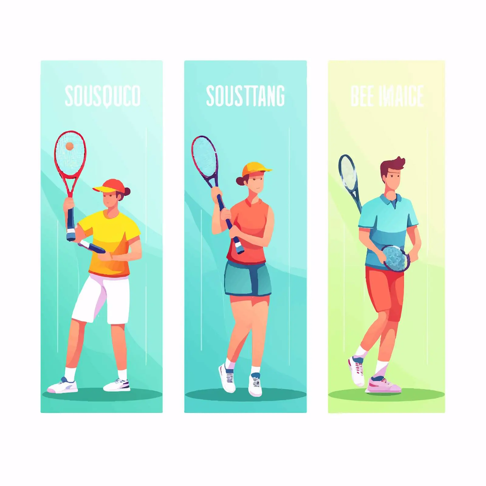 Colorful Tennis Classes Vertical Poster Design — free download from Dotvec