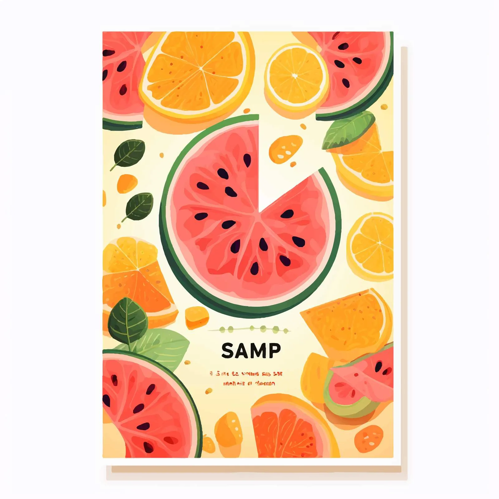 Bright Summer Sale Vertical Poster Design — free download from Dotvec