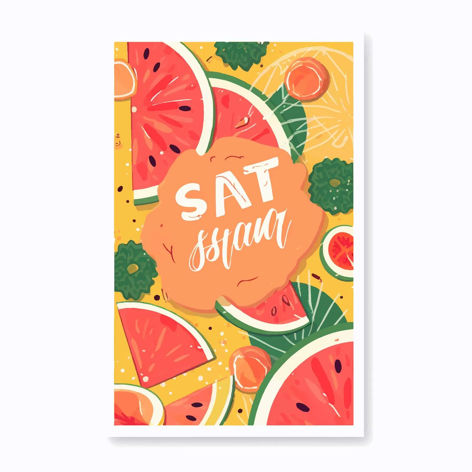 Bright Summer Sale Vertical Promotional Poster – free time off image from Dotvec