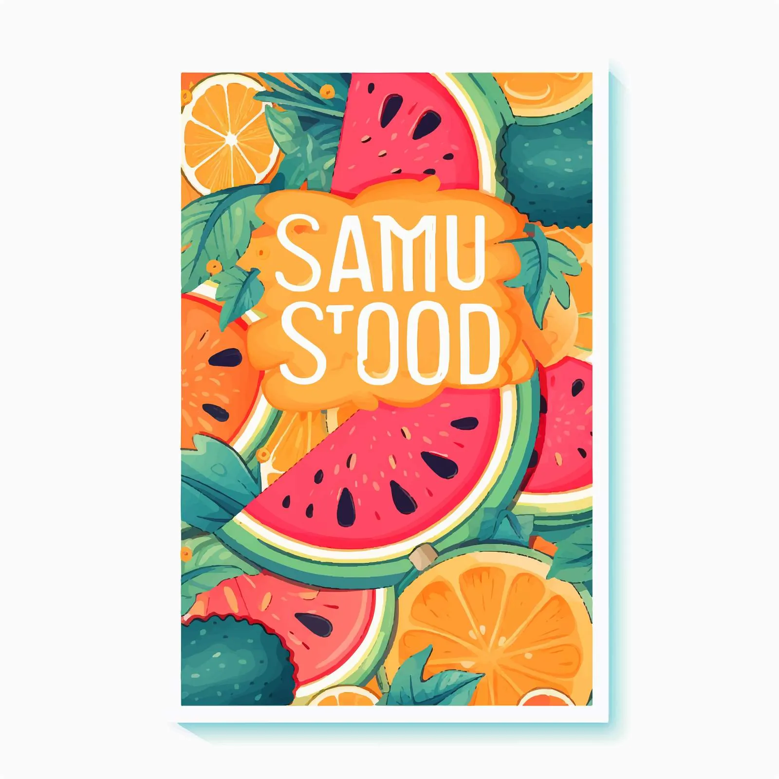 Bright Summer Sale Vertical Poster Design — free download from Dotvec