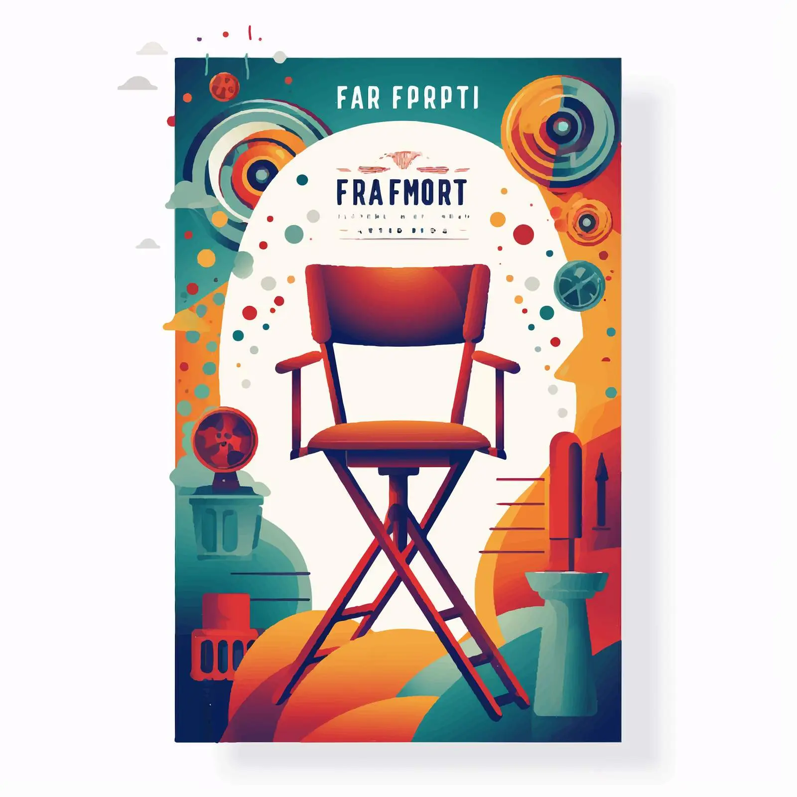Art Film Night Premiere Vertical Poster Template — free download from Dotvec