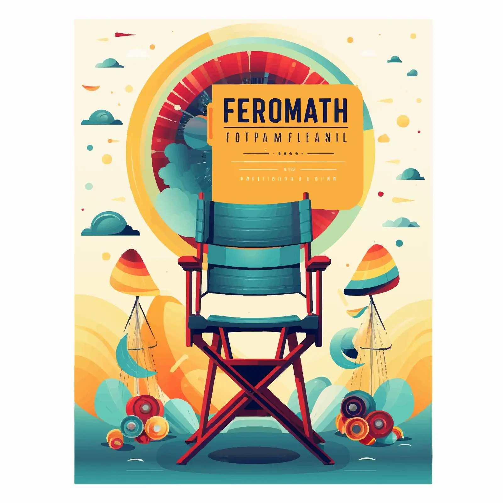 Art Film Night Premiere Vertical Poster Template — free download from Dotvec