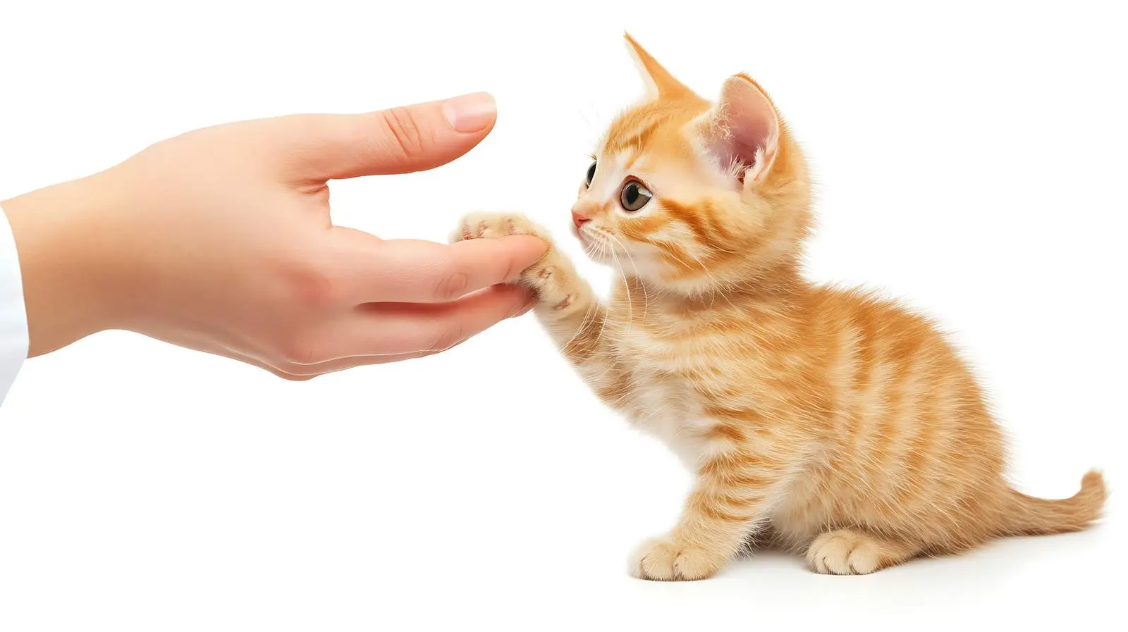 Veterinarian Examines Scottish Straight Kitten — free download from Dotvec