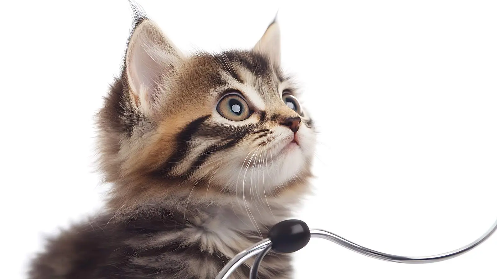 Veterinarian Examining Scottish Straight Kitten – free training image from Dotvec