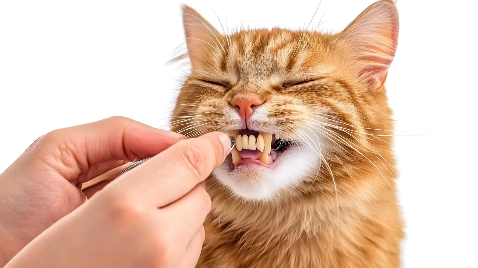 Veterinarian Examining Scottish Straight Cat's Teeth — free download from Dotvec