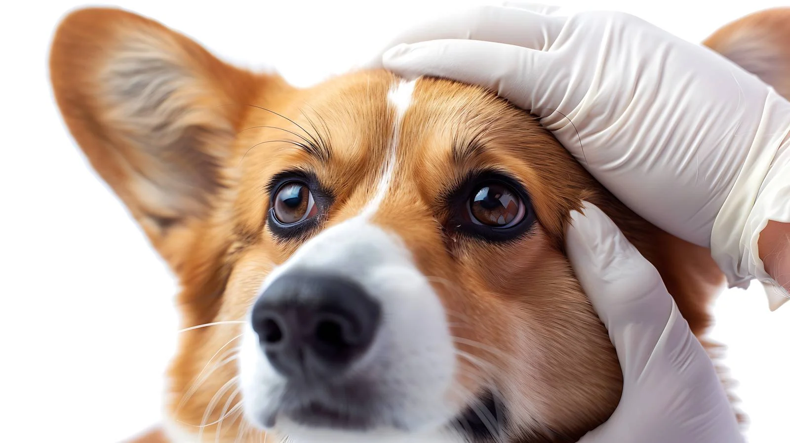 Veterinary Eye Examination of Corgi Dog – free mines image from Dotvec