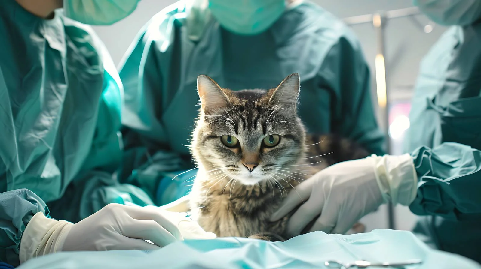 Veterinary Surgeons Operating on Cat – free surgeons image from Dotvec