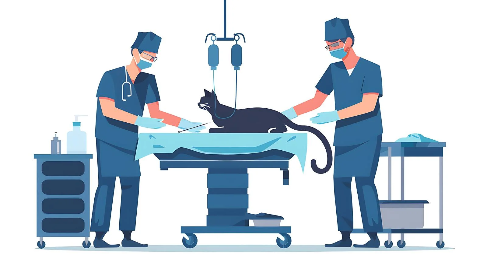 Veterinary Surgery Scene – free surgeons image from Dotvec