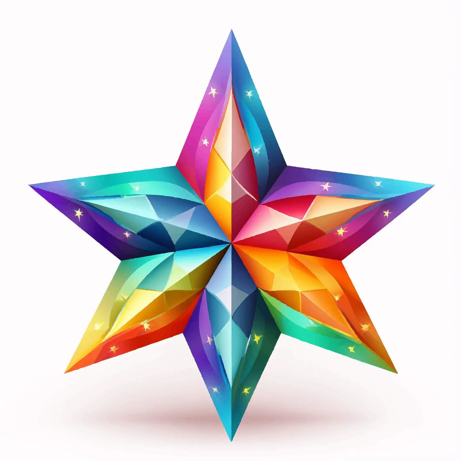 Vibrant Star-Shaped Piñata with Colorful Decorations — free download from Dotvec