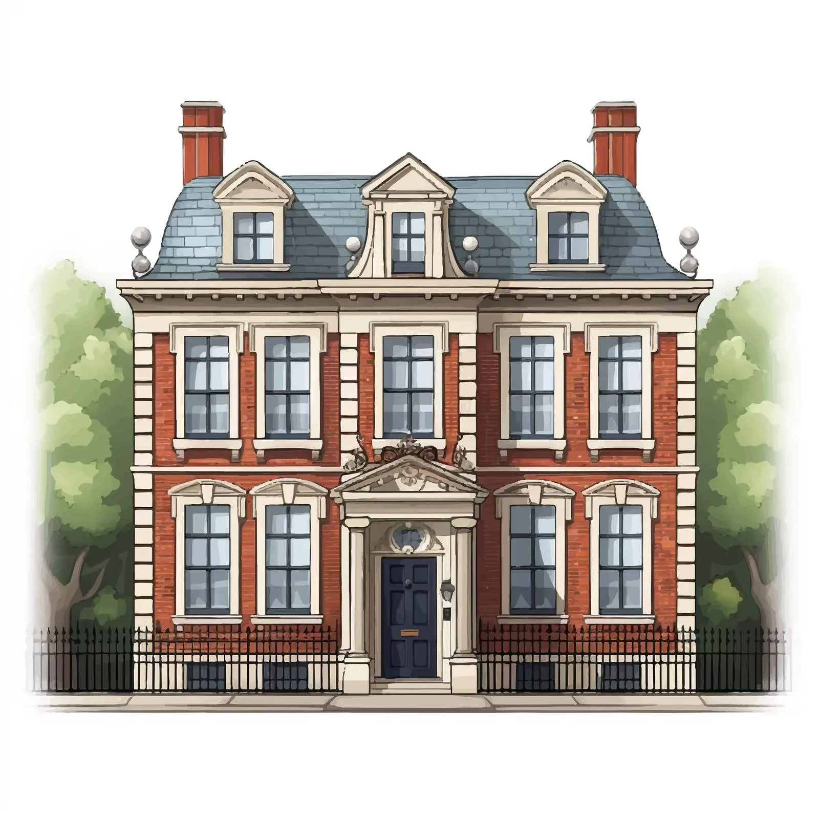 Victorian Building Facade in Classic European Architecture — free download from Dotvec