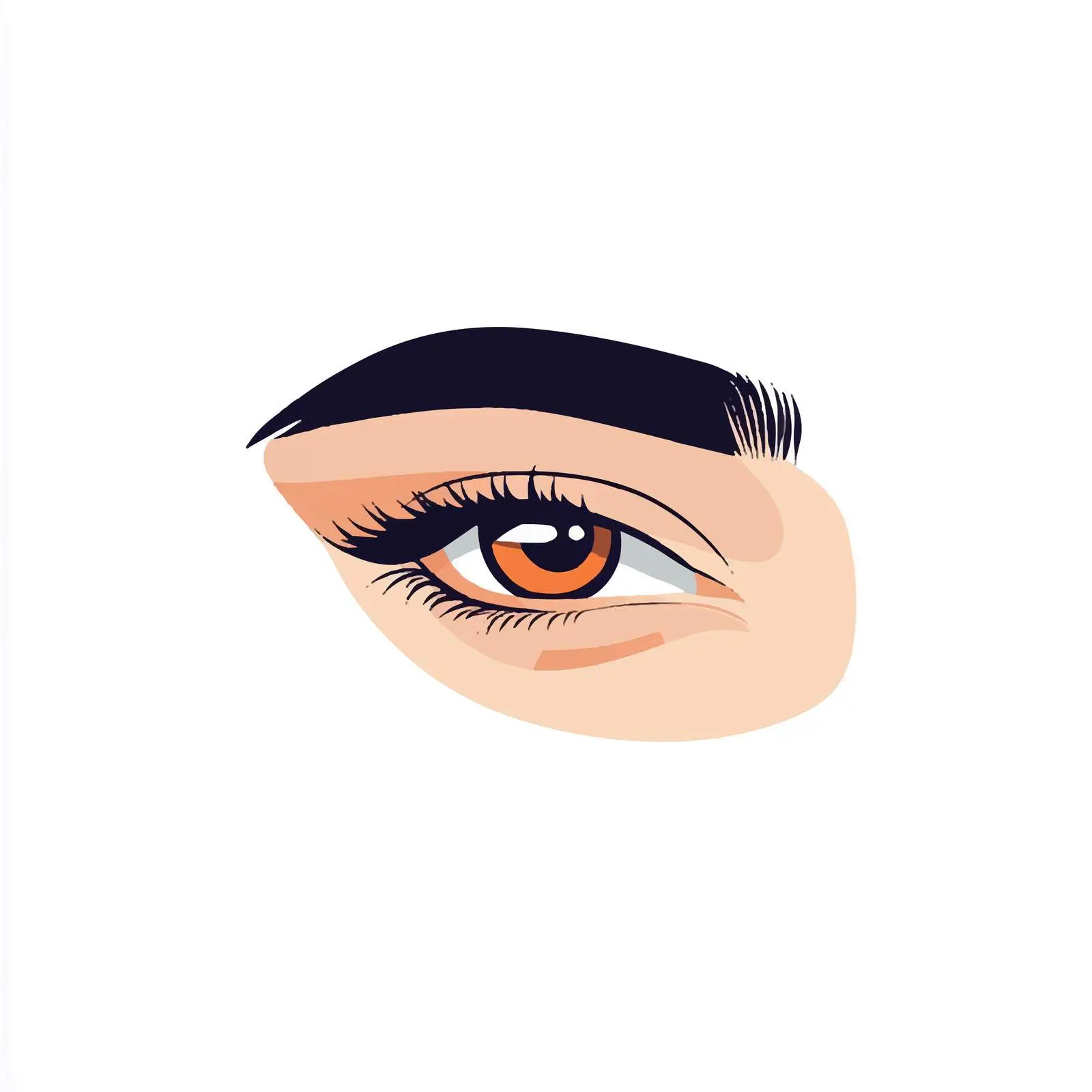 Female Eye Icon Representing View and Perspective — free download from Dotvec