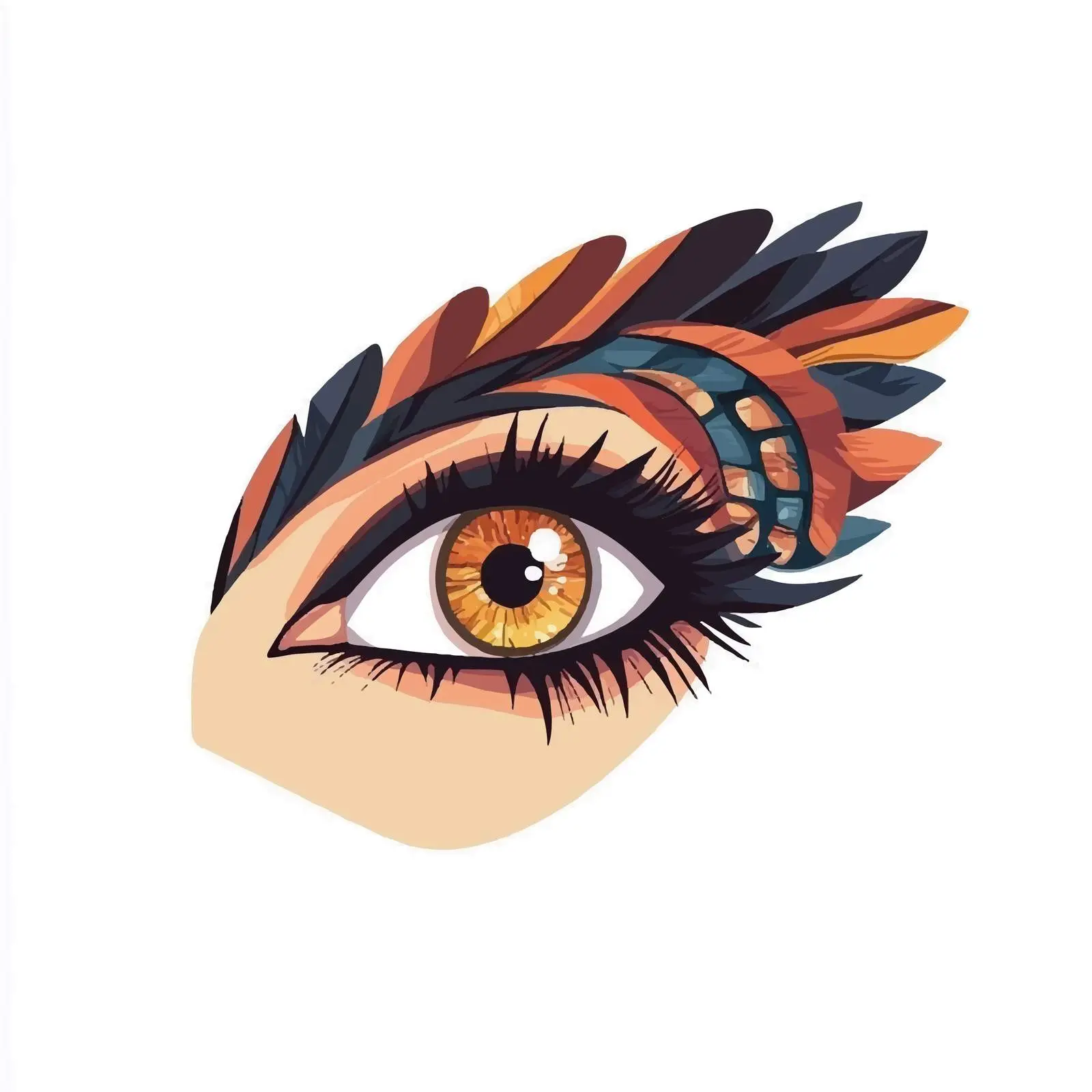 Female Eye Icon Representing Vision and Perspective — free download from Dotvec
