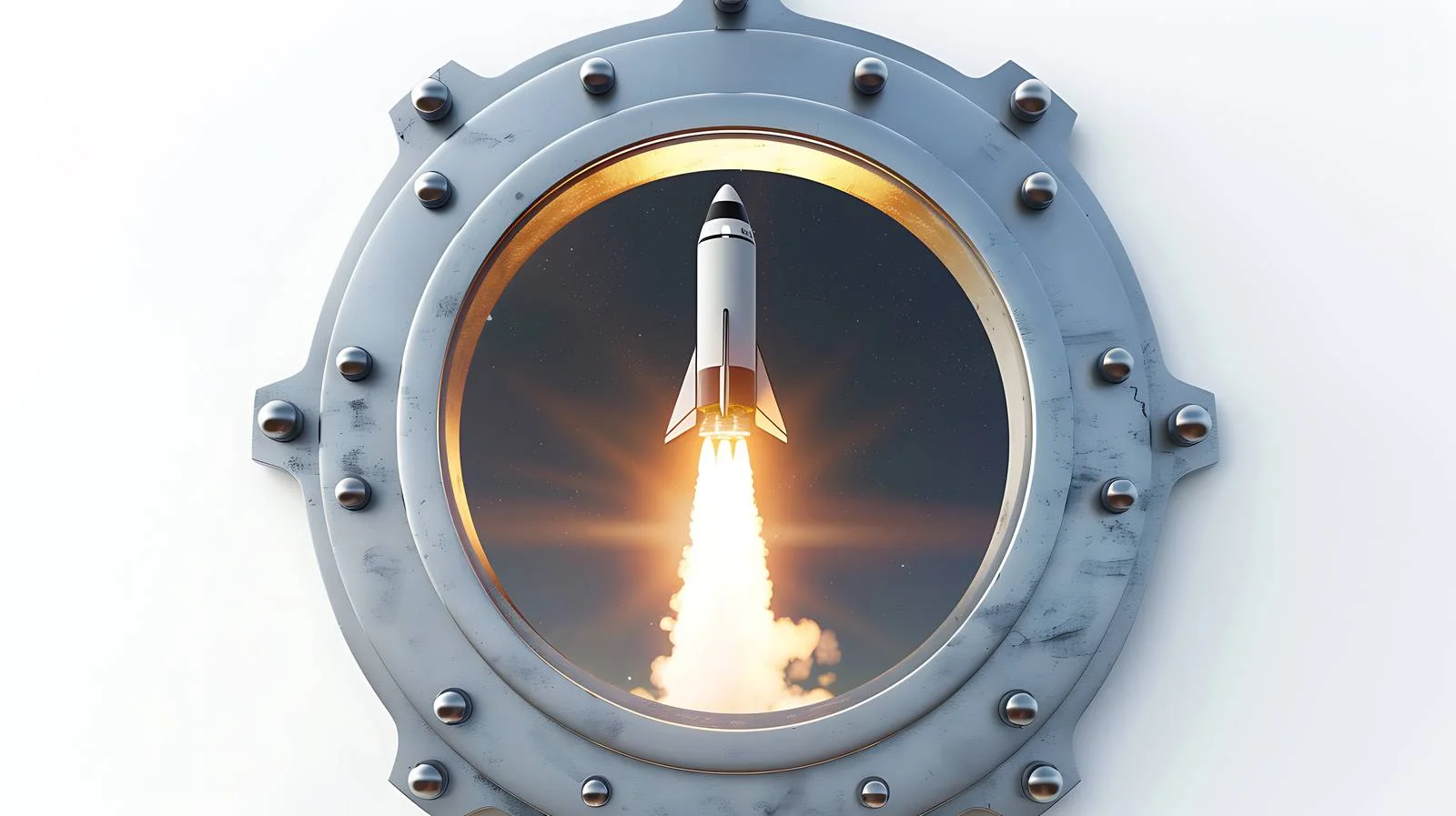 Spacecraft Launch View from Porthole — free download from Dotvec