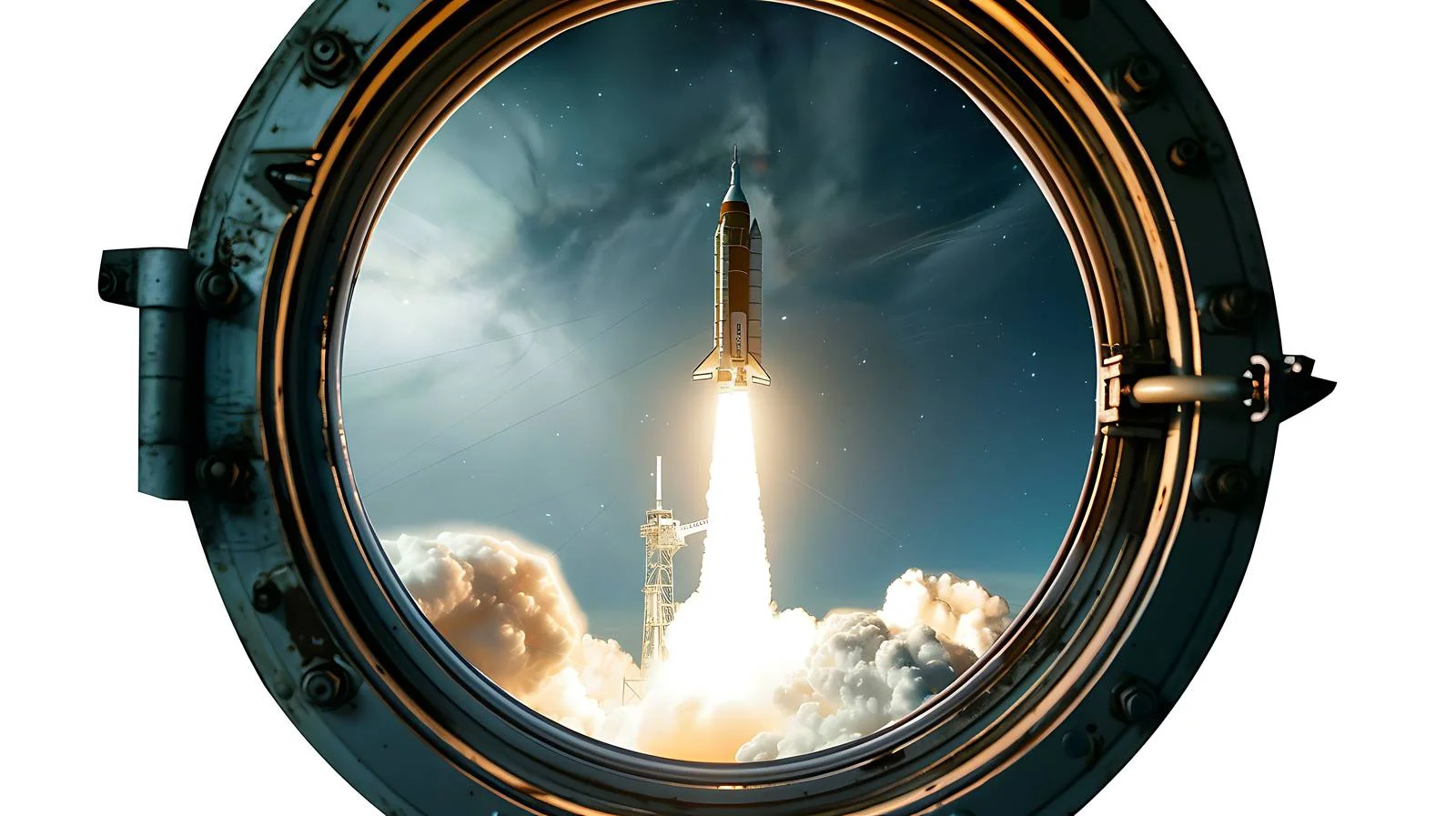 Spacecraft Launch Porthole View — free download from Dotvec