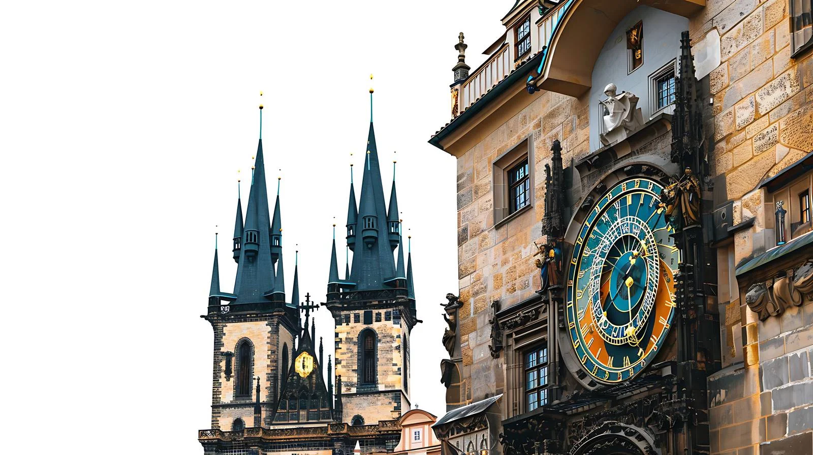 Prague Astronomical Clock View — free download from Dotvec
