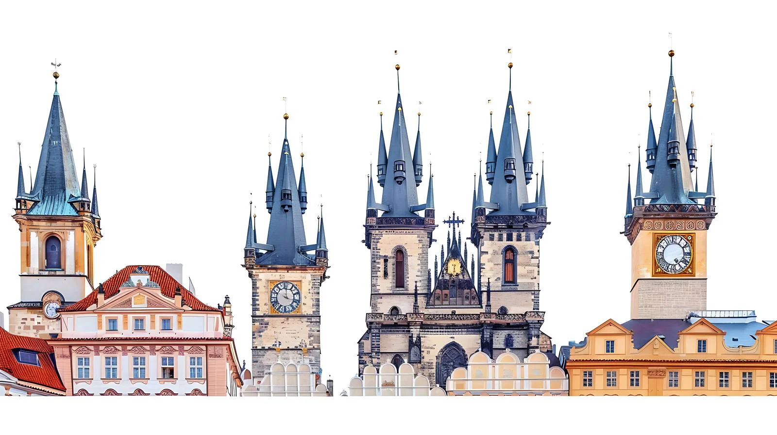 Old Town Prague Astronomical Clock View — free download from Dotvec