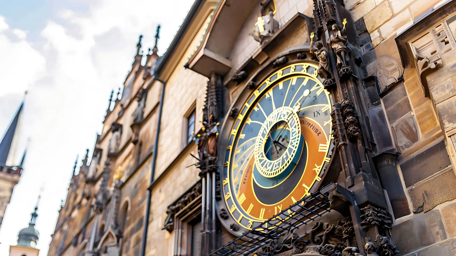 Old Town Prague Astronomical Clock View — free download from Dotvec