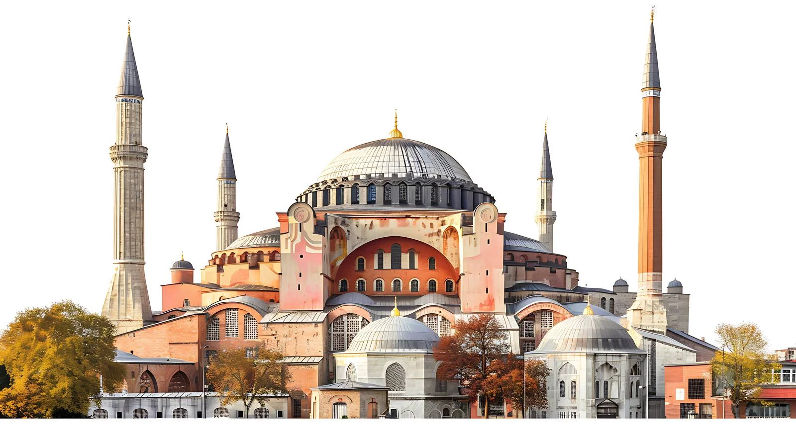 Sunset view of Hagia Sophia Mosque — free download from Dotvec