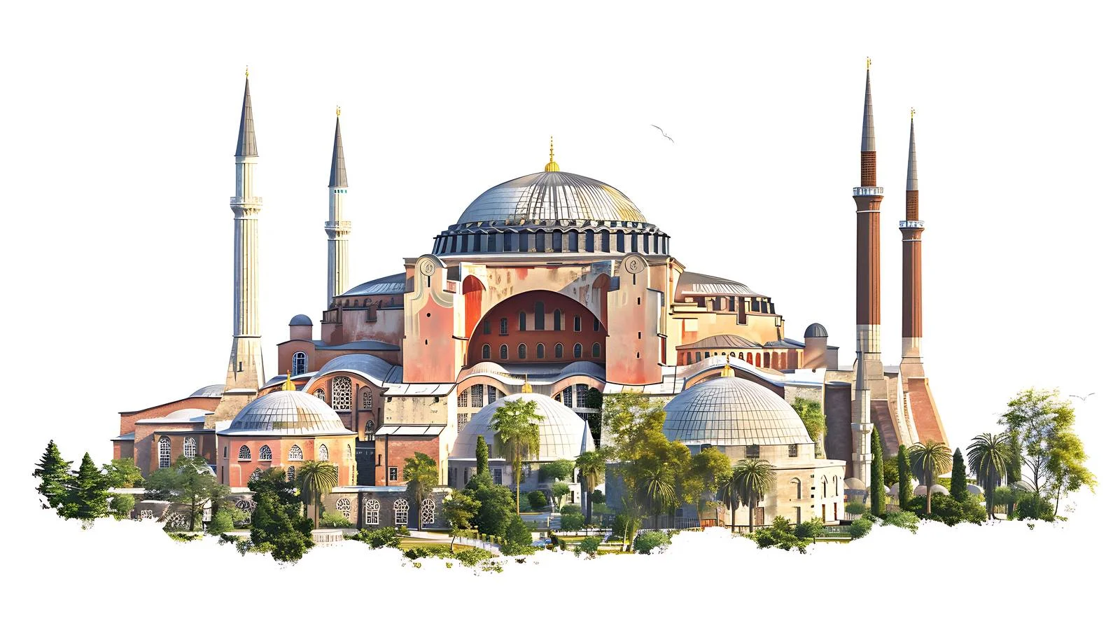 Serene Sunset View of Hagia Sophia Mosque — free download from Dotvec